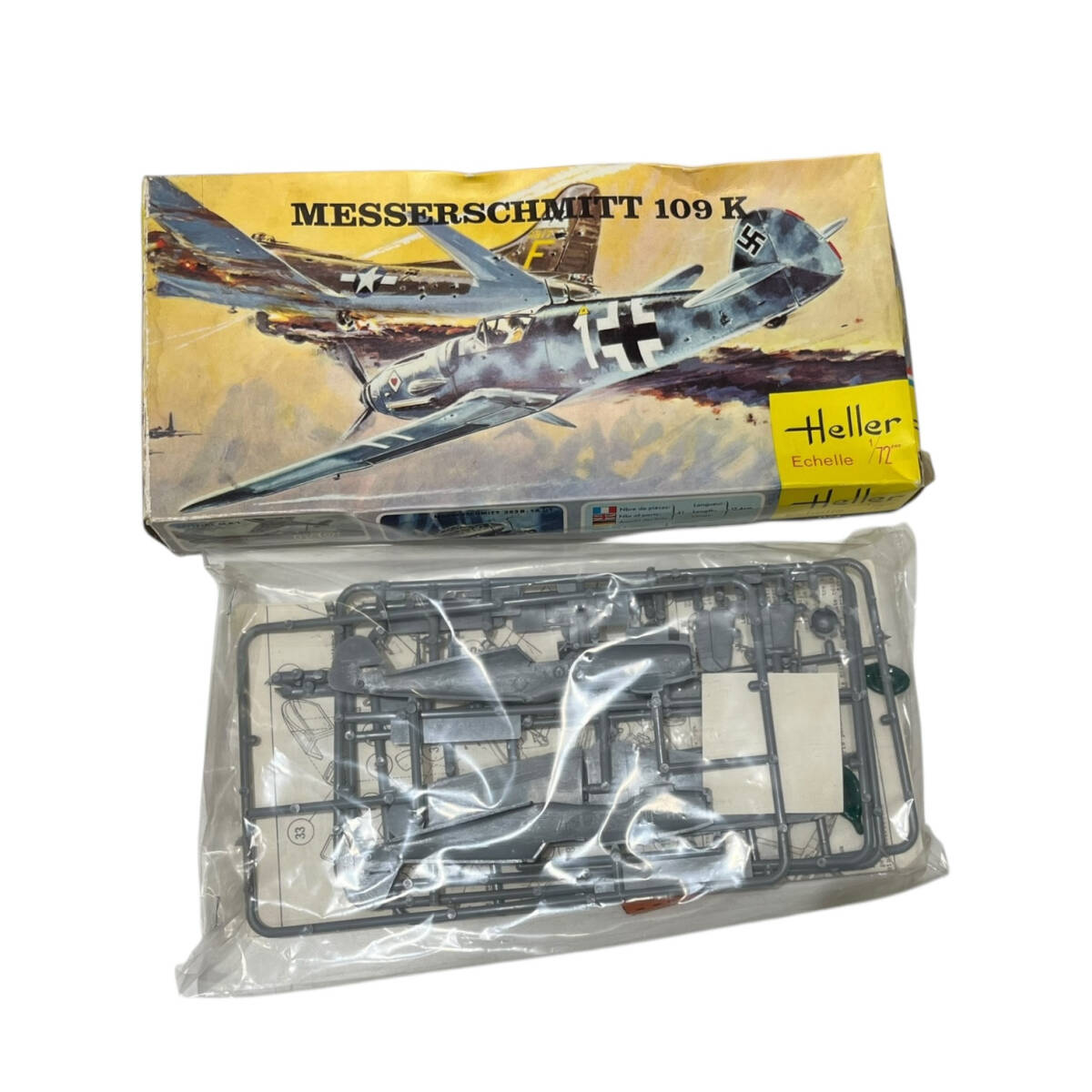 # не использовался товар #Heller 1/72 пластиковая модель MESSERSCHMITT 109 K ZE2506Z