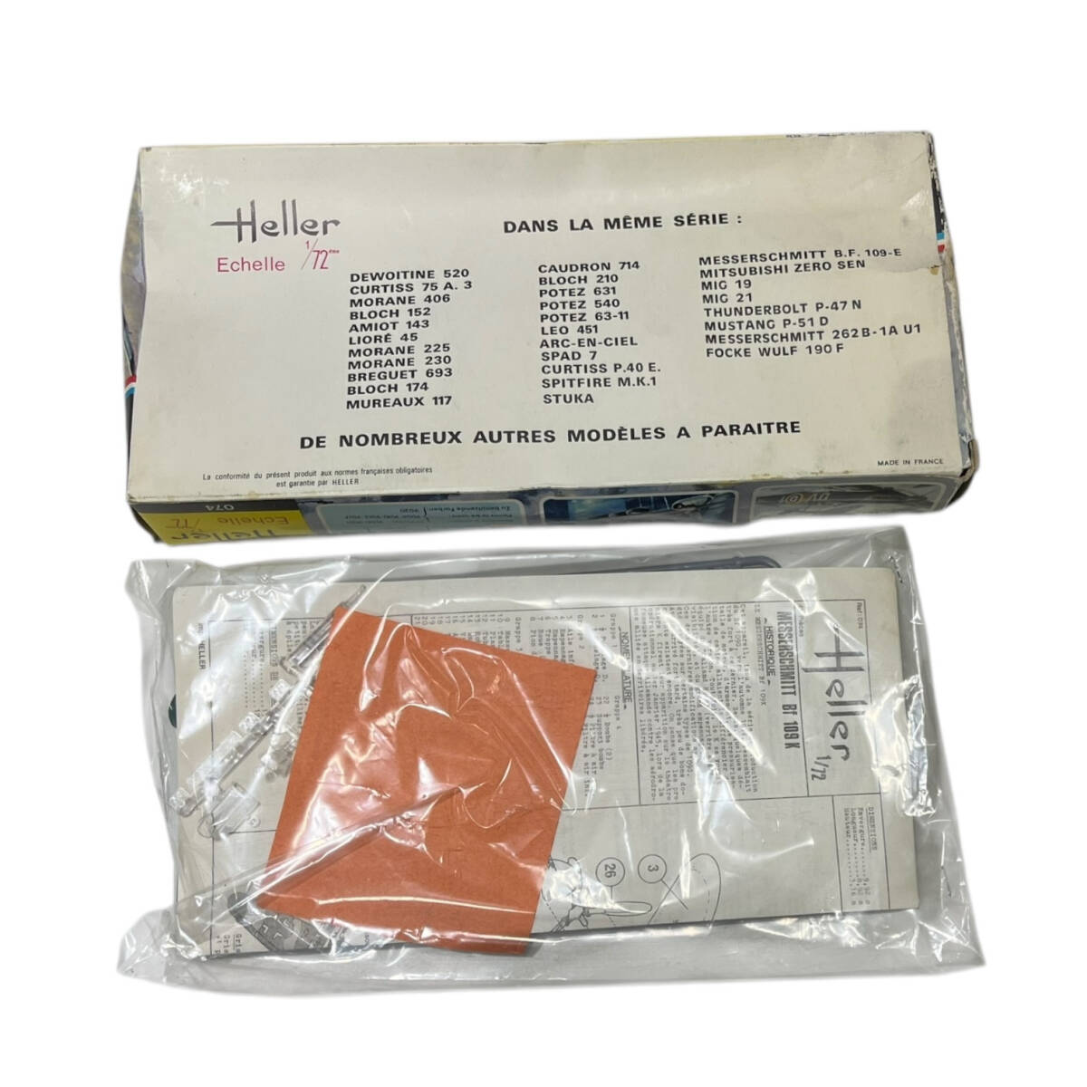 # не использовался товар #Heller 1/72 пластиковая модель MESSERSCHMITT 109 K ZE2506Z