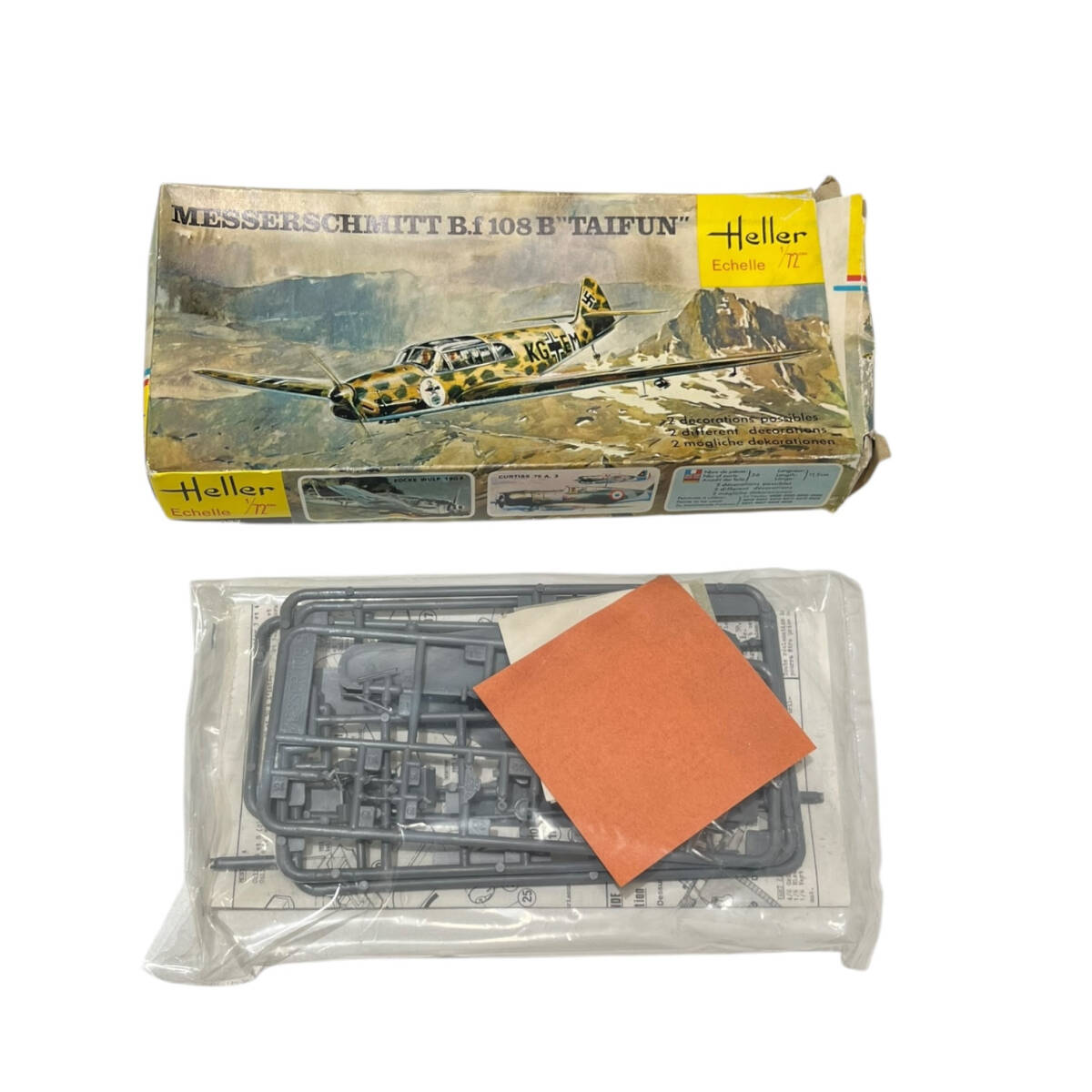# не использовался товар #Heller 1/72 пластиковая модель MESSERSCHMITT B.f 108 TAIFUN ZE2514Z