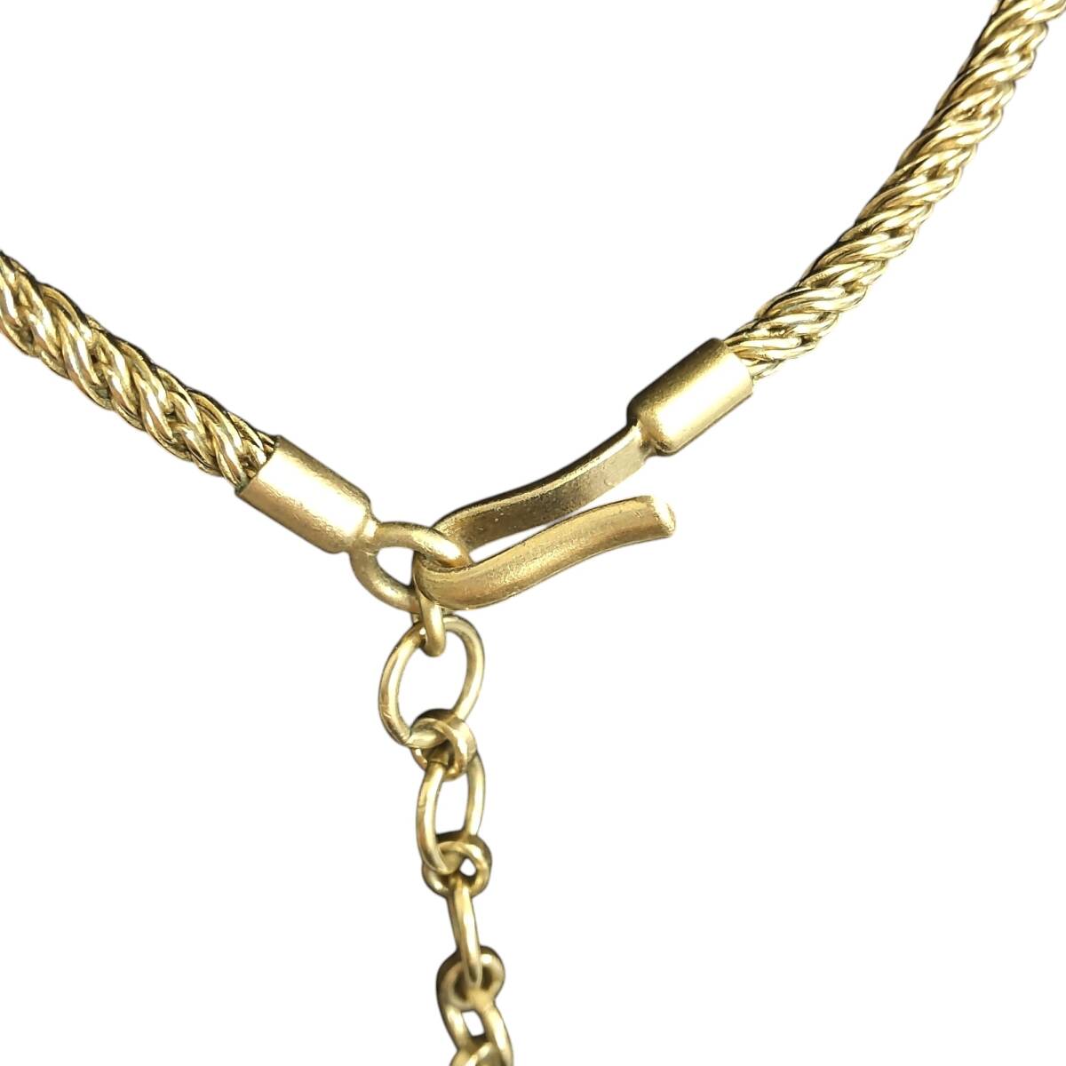 [ б/у товар ] Chanel Vintage колье камень есть CHANEL Gold корпус только S77111RD