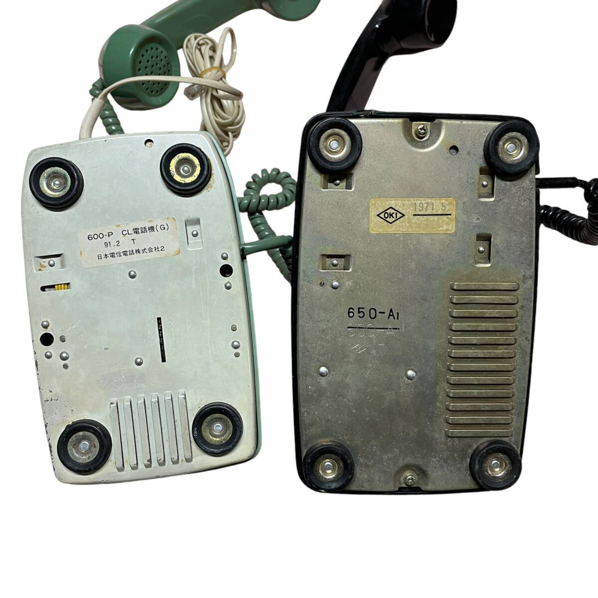 ◇中古品◇昭和レトロ 電話機 まとめ2点 電電公社 600-P ◇中古品◇昭和レトロ 電話機 まとめ2点 電電公社 600-P