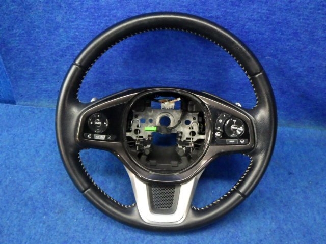 N-BOX　JF3　カスタムG/EXターボホンダセンシング　純正レザーステアリング　エアバック欠品　