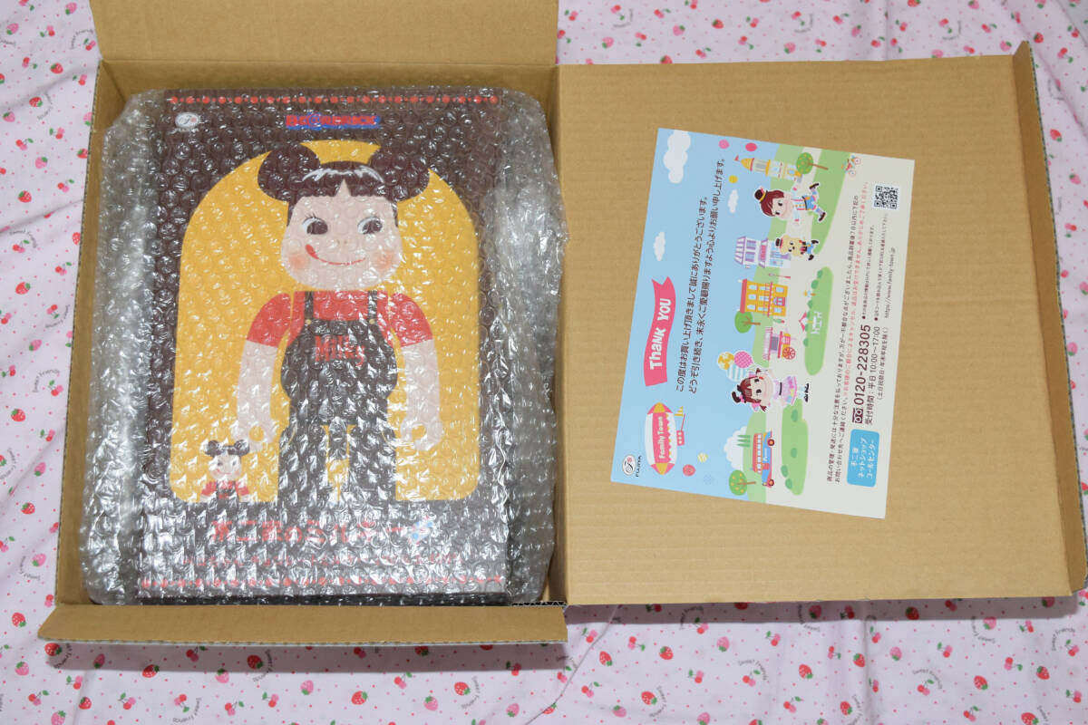 《 不二家のミルキー ペコちゃん チョコレートミルキー 100%&400% ベアブリック》BE@RBRICK メディコムトイ
