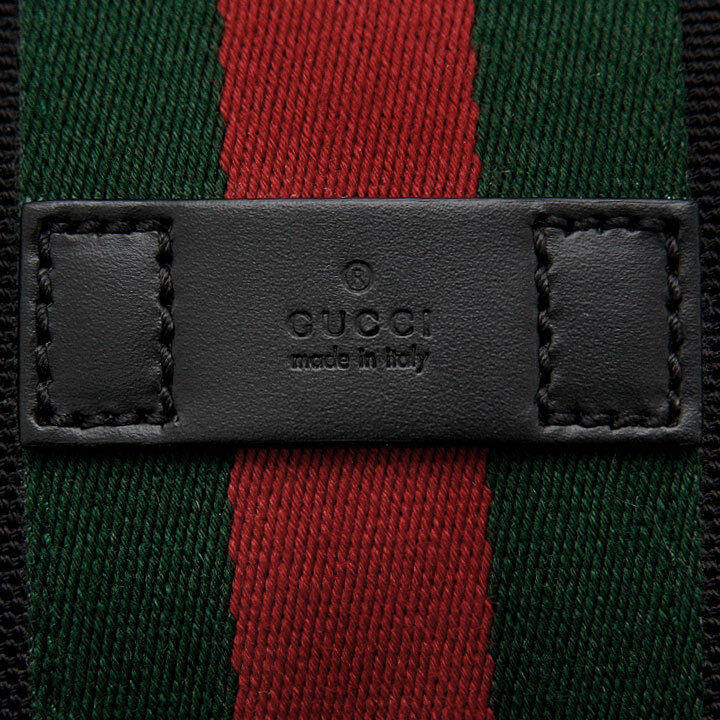 Gucci ハンドバッグ 黒/赤/緑 ストライプ Gucci ハンドバッグ 黒/赤/緑 ストライプ