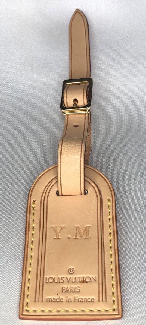 B0048　LOUIS VUITTON / ルイヴィトン　ネームタグ　イニシャル入り　Y.M