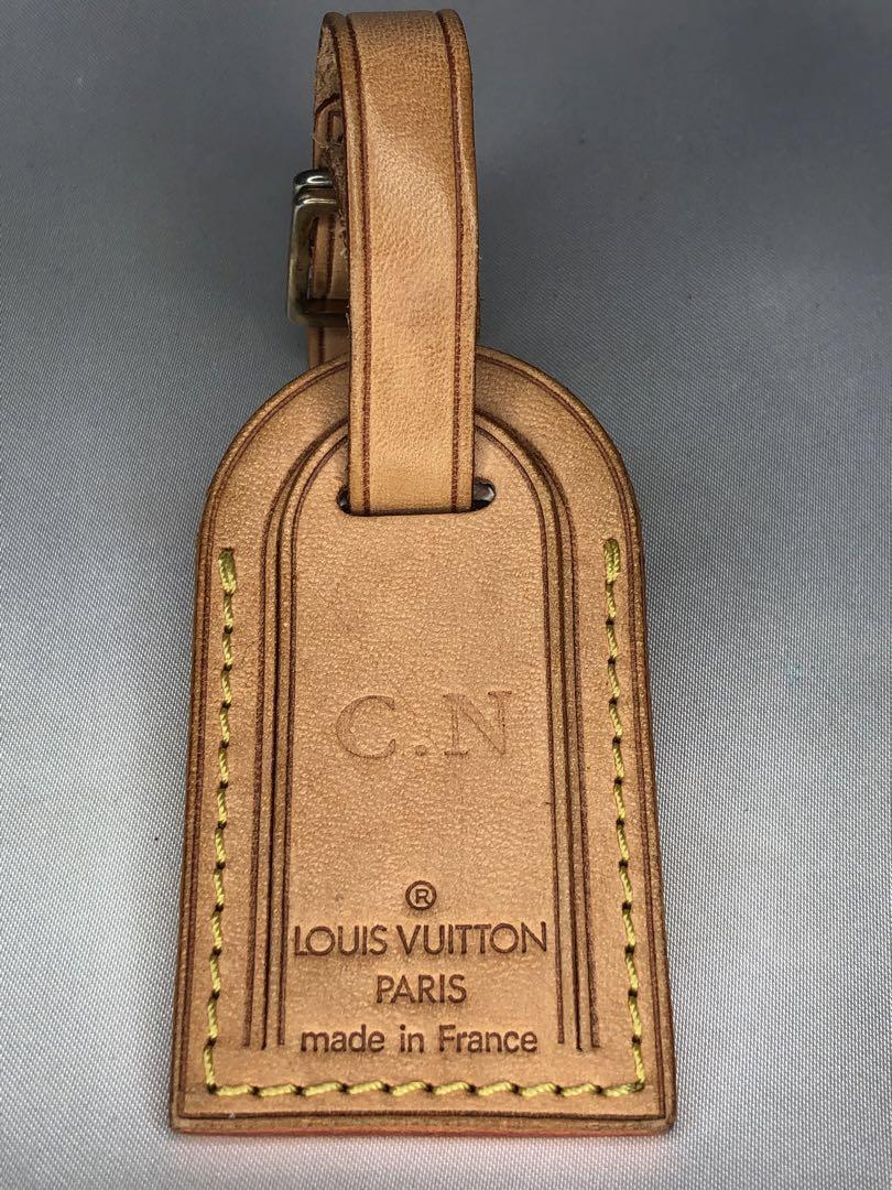 B0034　LOUIS VUITTON / ルイヴィトン　ネームタグ　イニシャル入り　C.N