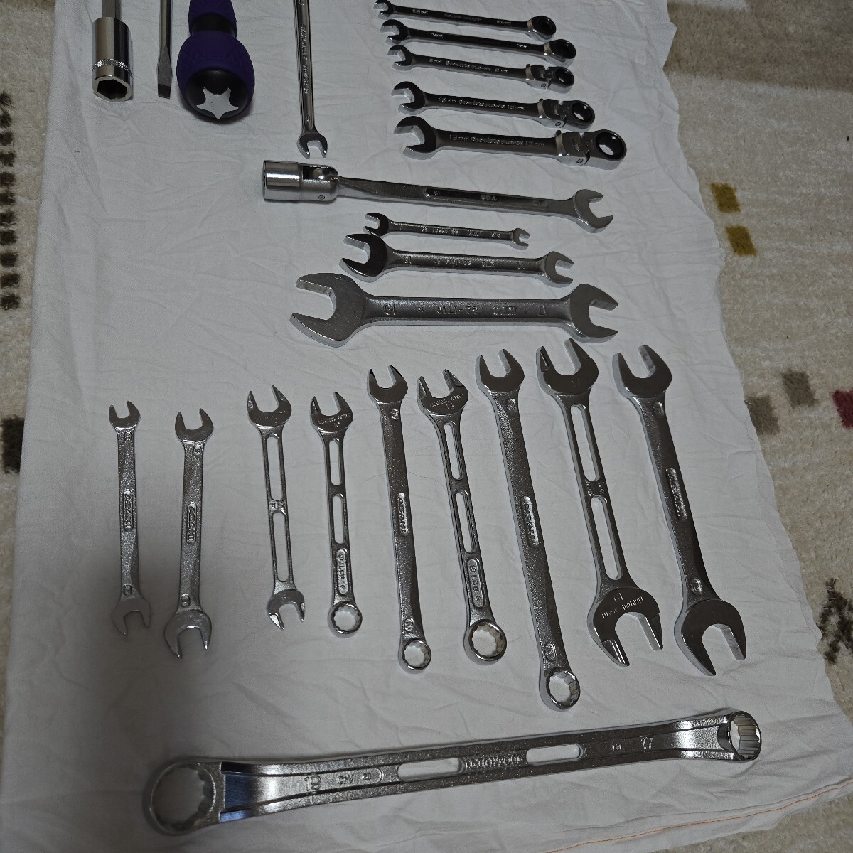 スパナセット ほぼ新品 アサヒ KTC スエカゲ スタビレー TOP 工具