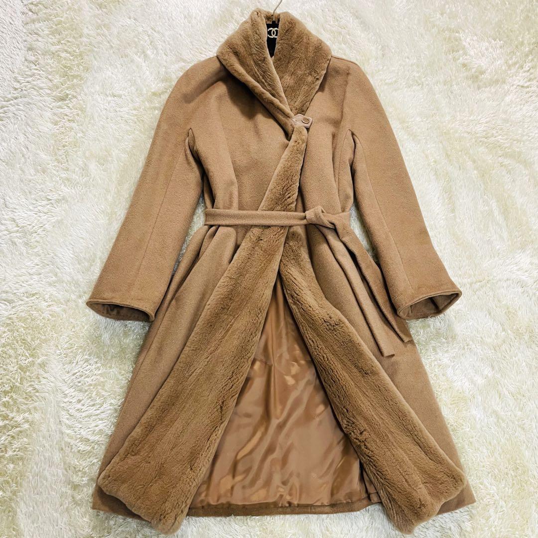 最高級 Max Mara マックスマーラ キャメル100% ミンク毛皮 最高級 Max Mara マックスマーラ キャメル100% ミンク毛皮
