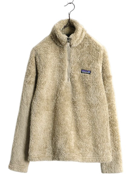 18年製 パタゴニア ロスガトス ハーフジップ レディース S 古着 Patagonia アウトドア 毛長 パイル ボア フリース ジャケット プルオーバー