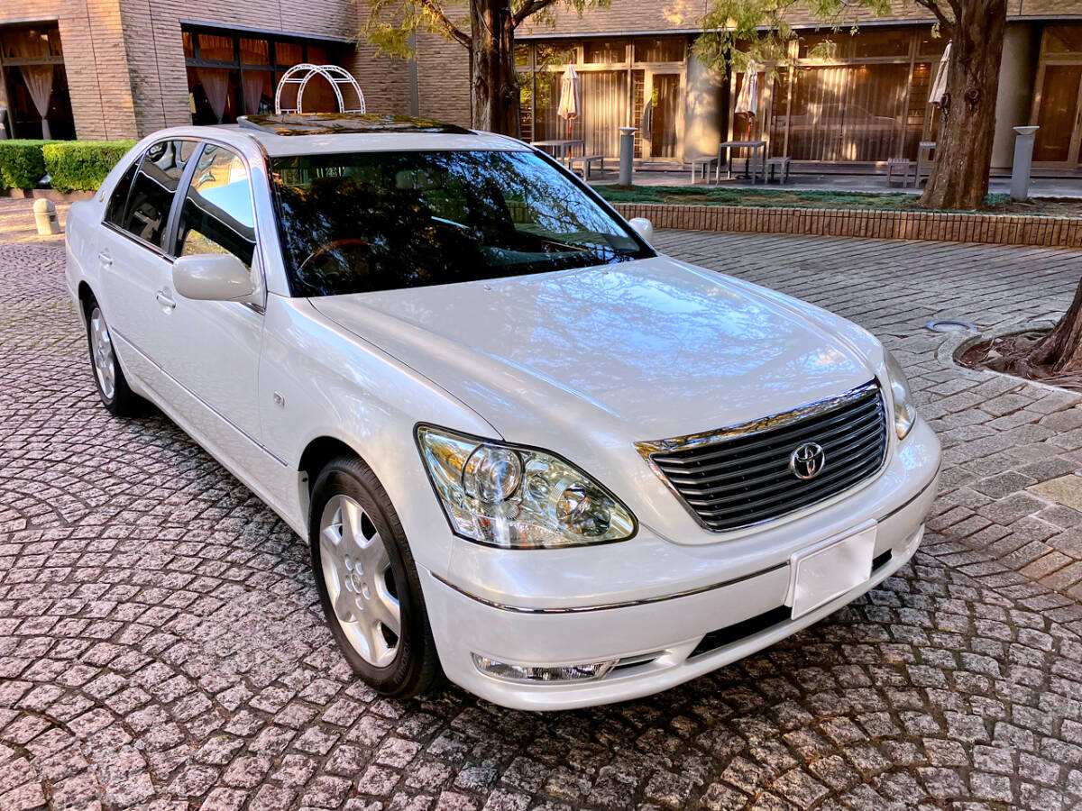 絶版TOYOTA CELSIOR 後期セルシオ　実走行7万㎞！C-インテリアセレクション　特別カラー072　サンルーフ　黒革エアシート全席ヒーター付