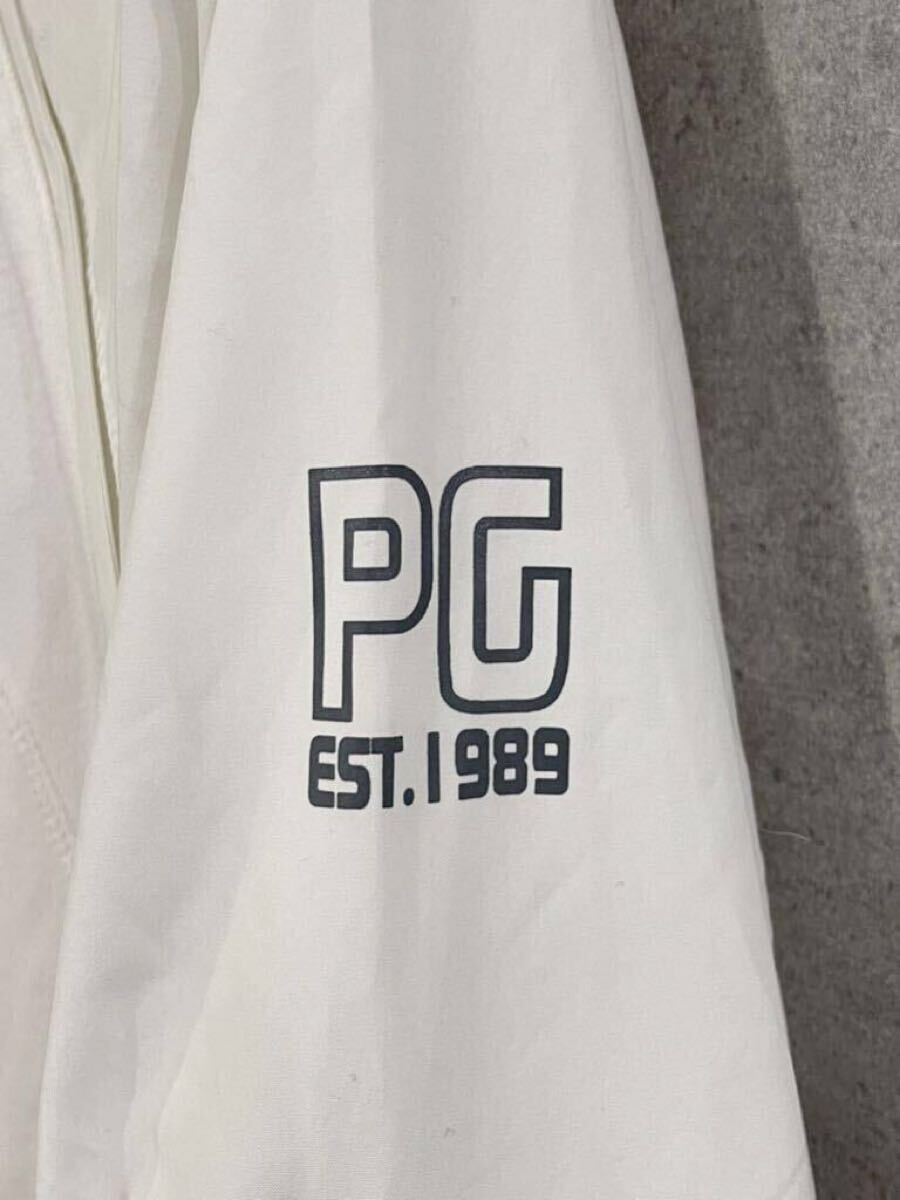 秋冬に！ PEARLY GATES パーリーゲイツ 異素材切替 2WAY 里起毛 ジップアップ ジャケット 白 5サイズ メンズ ゴルフウェア○ 新規(guī)×（C3）
