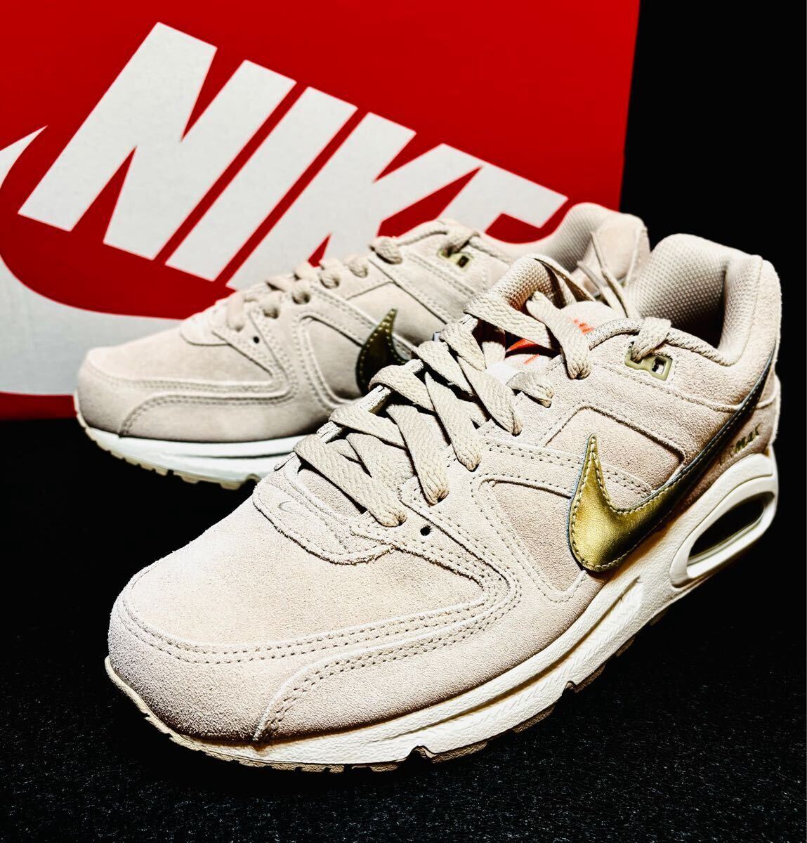 ☆送料込■新品25.5cm■W ナイキ エア マックス コマンド プレミアム AIR MAX PREMIUM ストリング/ゴールドグレイン【定価.16830円】
