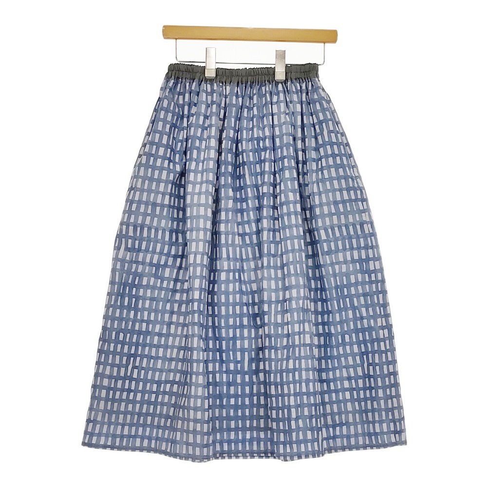 mina perhonen sora check abs5352 38 ギャザー シルクコットン mina perhonen sora check abs5352 38 ギャザー シルクコットン