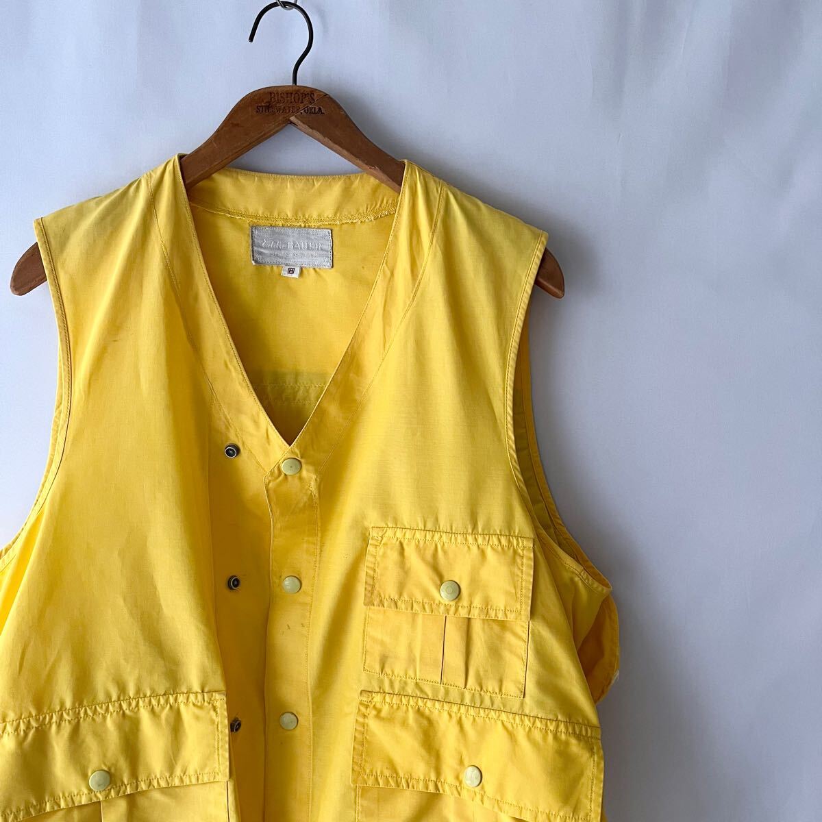 レア! 70s Eddie Bauer ハンティングベスト M イエロー レア! 70s Eddie Bauer ハンティングベスト M イエロー