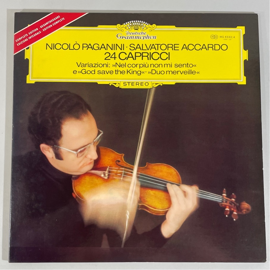 国内盤 MG8333/4 アッカルド パガニーニ 無伴奏ヴァイオリンのための24の奇想曲 洗浄済 2LP