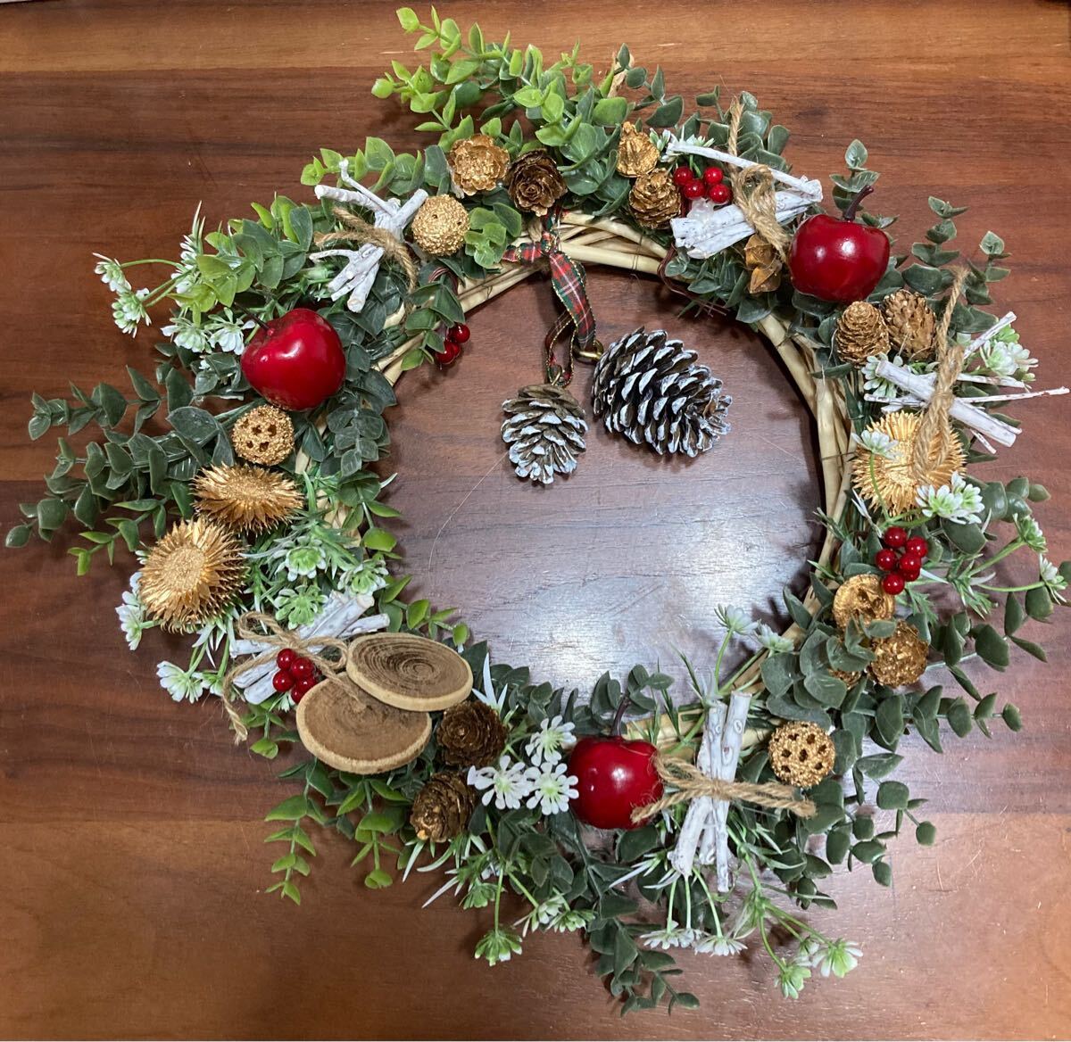 ハンドメイド クリスマス リース