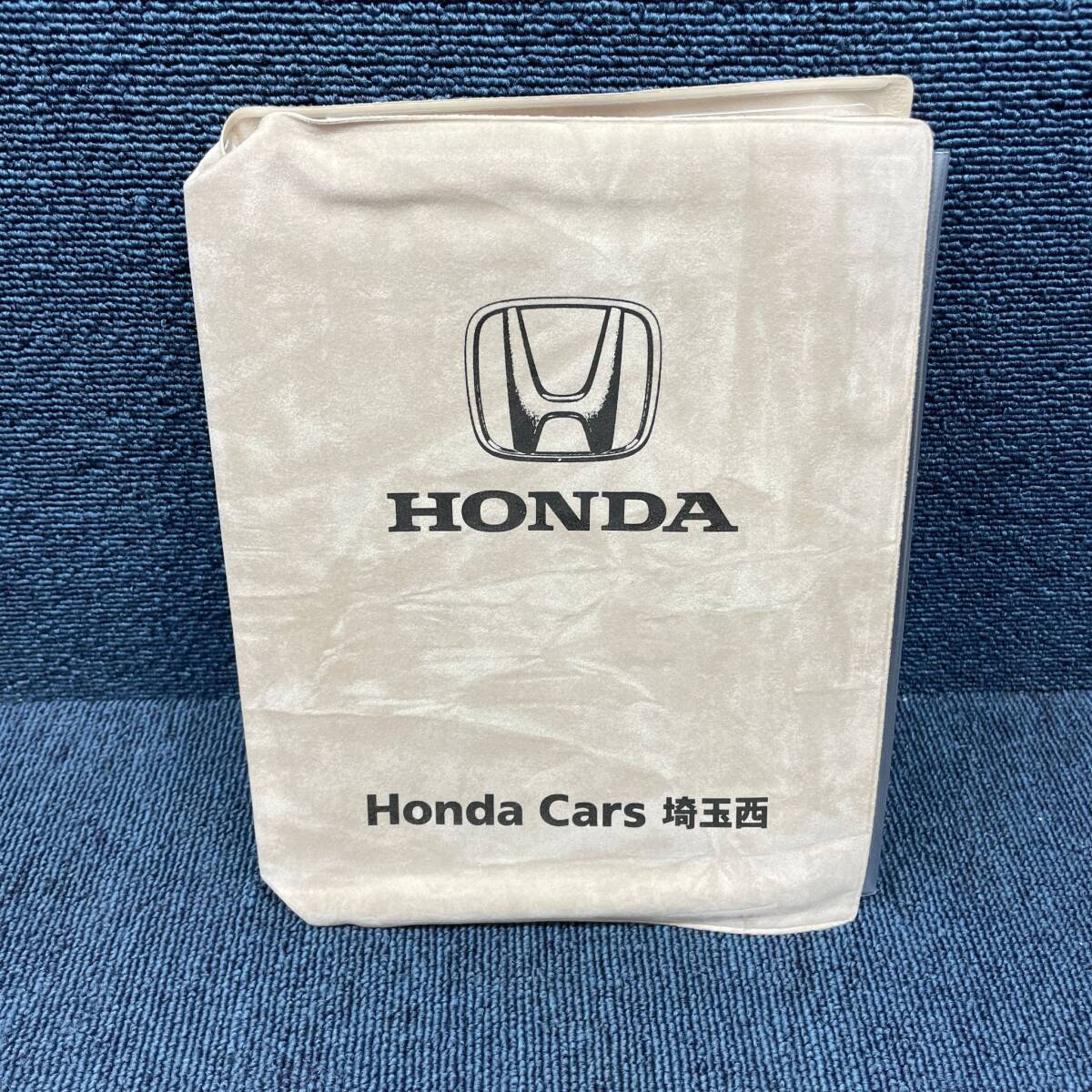 #3322 HONDA ホンダ　シャモア?　車検証入れグローブボックス內(nèi)ケース車検証ケース自動車検査証ケース整備書メンテナンスノート取扱説明書
