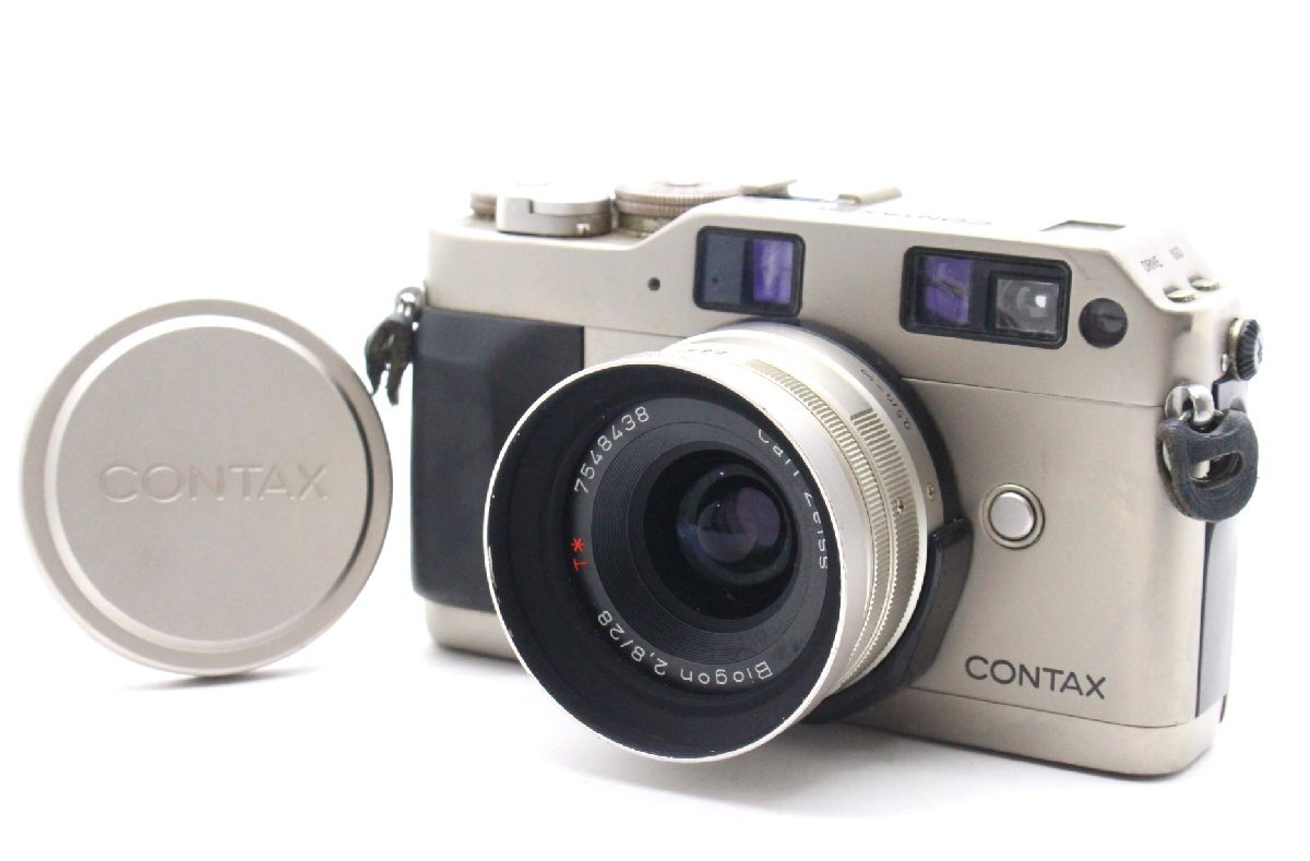 【ト石】① CONTAX コンタックス G1 ボディ レンズ Carl Zeiss Biogon 2，8/28 現状品 CMZ01EWH34