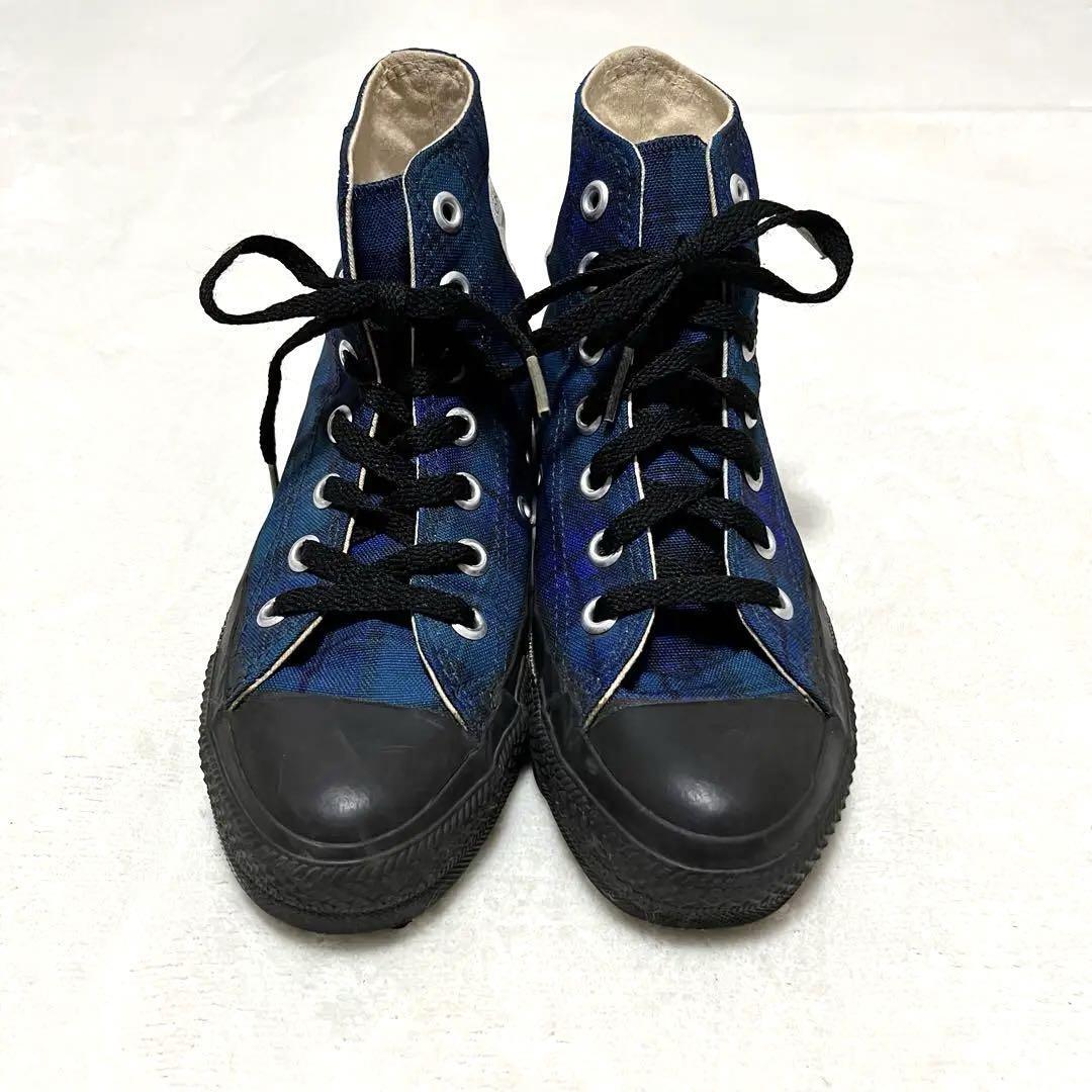 コンバース オールスター CONVERSE ALL STAR made in USA ブラックソール ハイカットスニーカー 90年代 希少カラー サイズ 3 1/2 コンバース オールスター CONVERSE ALL STAR made in USA ブラックソール ハイカットスニーカー 90年代 希少カラー サイズ 3 1/2
