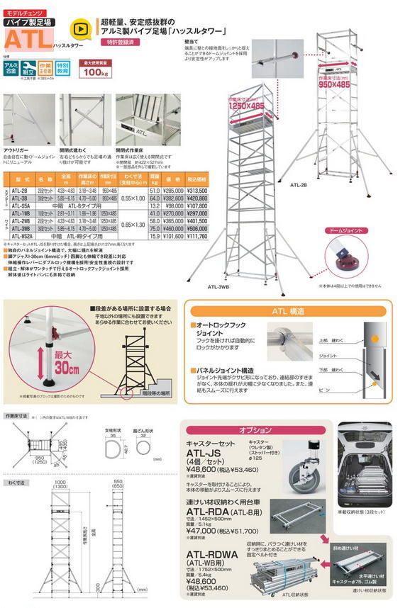 ピカ ハッスルタワー ATL-WA用中階セット ATL-WS2A ATL-2WB を ピカ ハッスルタワー ATL-WA用中階セット ATL-WS2A ATL-2WB を