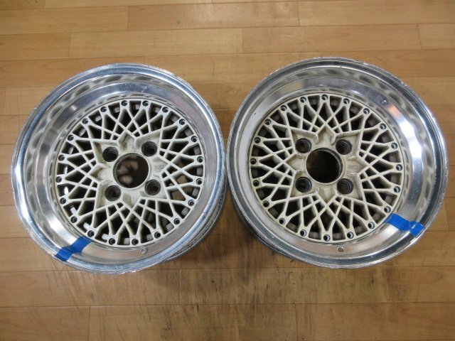 旧車 当時物 深リム SSR フォーミュラ メッシュ 3ピース ホイール 2本 