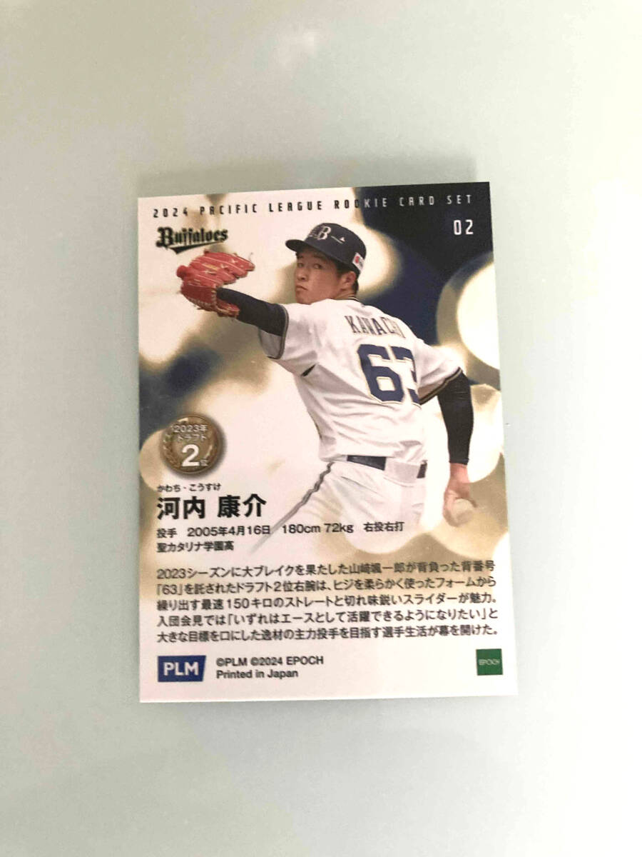 *EPOCH Epo kROOKIES2024 Kawauchi ... номер 63 коллекционная карточка бейсбол Orix * Buffalo z
