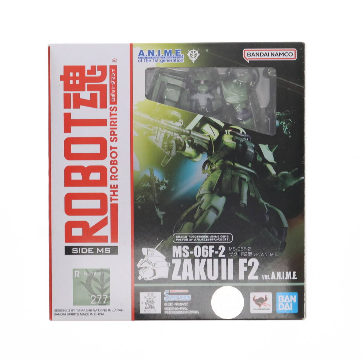 【中古】[FIG] ROBOT魂(SIDE MS) MS-06F-2 ザクII F2型 ver. A.N.I.M.E. 機動戦士ガンダム 完成品 可動フィギュア バンダイスピリッツ(6117