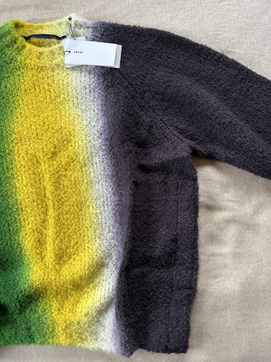 4新品 sacai メンズ タイダイ ニット セーター ブラック 4新品 sacai メンズ タイダイ ニット セーター ブラック