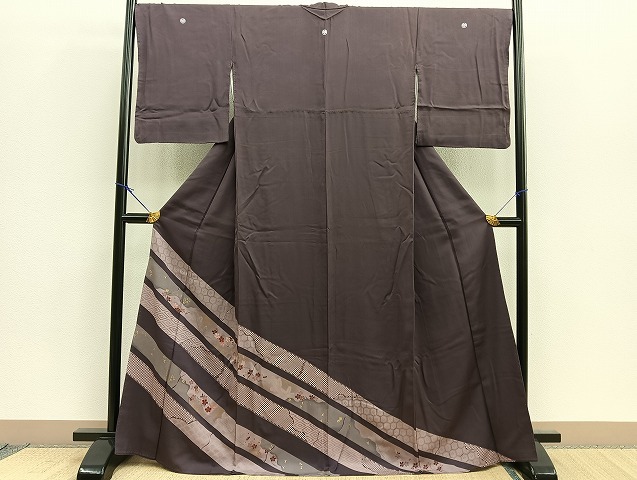 平和屋着物■豪華色留袖　刺繍　竹梅文　金彩　正絹　逸品　BAAL3046yt