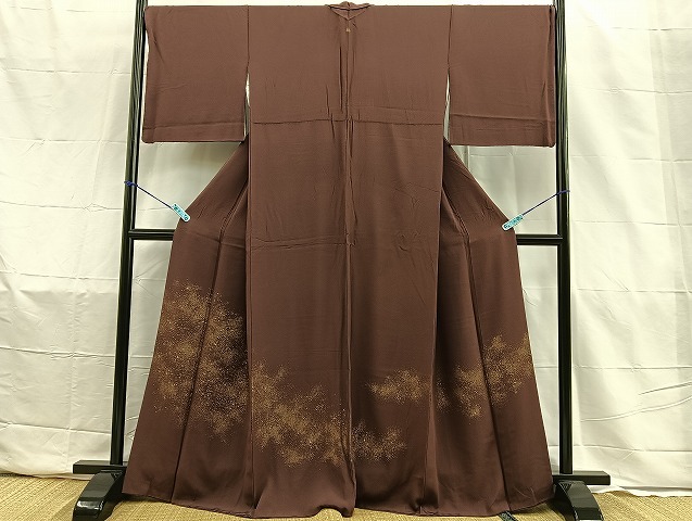 平和屋着物■豪華色留袖　寿光織　霞文　金糸　正絹　逸品　BAAK7273ph