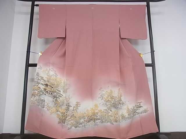 平和屋着物■豪華色留袖　名所風景文　暈し染め　金彩　逸品　ar2782