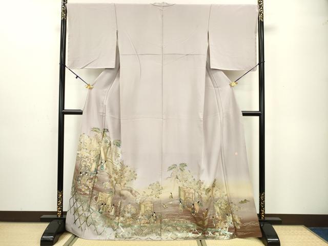 平和屋着物■豪華色留袖　作家物　御所車人物花文　暈し染め　金銀彩　逸品　DAAJ3736jm