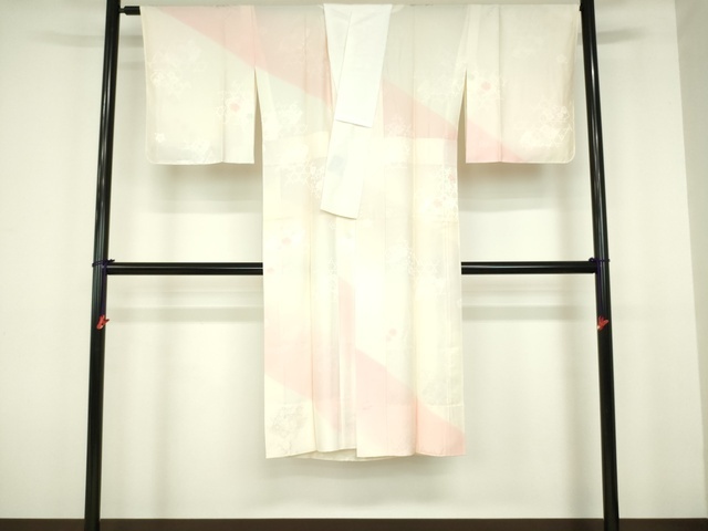 平和屋着物■上質な長襦袢　無双仕立て　地紙梅花地紋　暈し染め　逸品　DAAH6824sf