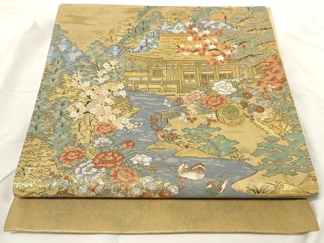 正絹　袋帯　六通 楽天市場】袋帯 単品 正絹 六通柄 未使用 仕立て付 フォーマル