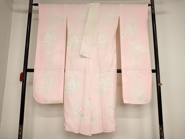 平和屋着物■長襦袢　袷　草花文　暈し染め　正絹　逸品　未使用　AAAM1165Abw 平和屋着物○長襦袢 袷 草花文 暈し染め 正絹 逸品 AAAX0031np