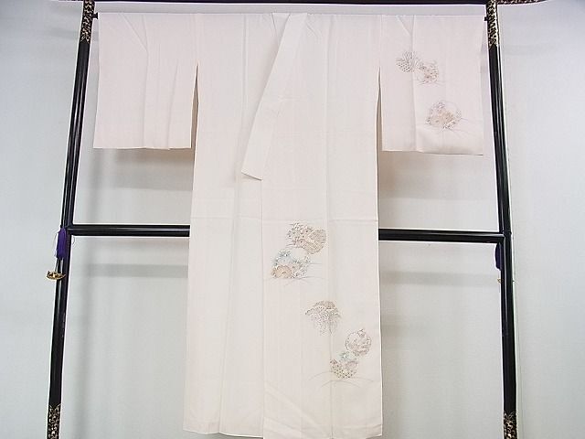 平和屋本店■上質な長襦袢　袷　雪輪吉祥花文　逸品　未使用　DZAA1047kh4