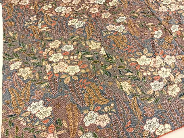 平和屋着物■上質な小紋　辻が花　手描き　絞り　金彩　正絹　逸品　BAAK7236ph