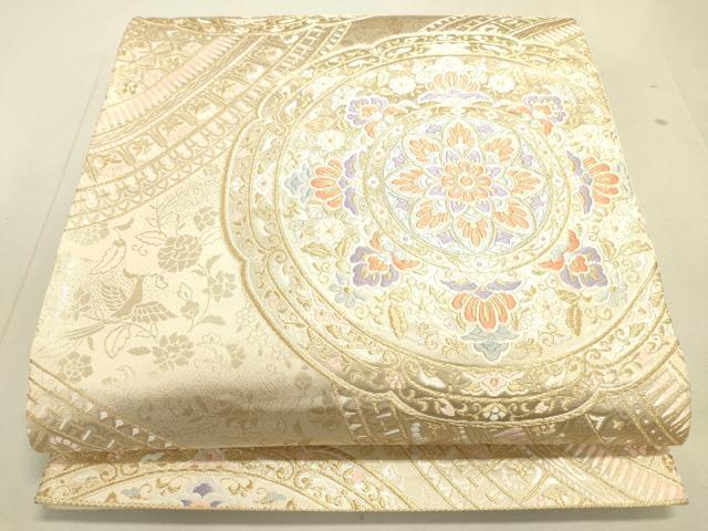 Yahoo!オークション - 平和屋着物 六通柄袋帯 唐織 正倉院花文 Yahoo!オークション - 平和屋着物 六通柄袋帯 唐織 正倉院花文