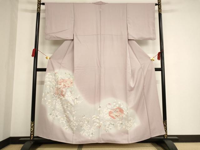 平和屋着物■豪華色留袖　刺繍　花文箱文　暈し染め　正絹　逸品　AAAL4082ja