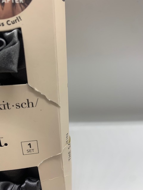 「未開封品?訳あり?箱破損?アウトレット」Kitsch サテン SATIN ヒートレス ヘアカーラー カーリングセット チャコール