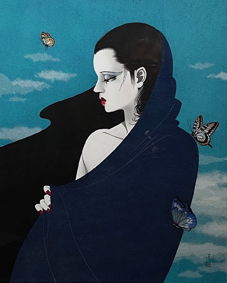 真作】関口コオ 「夢(Ⅱ)」(版画)海外でも人気の切り絵作家 真作】関口コオ 「夢(Ⅱ)」(版画)海外でも人気の切り絵作家