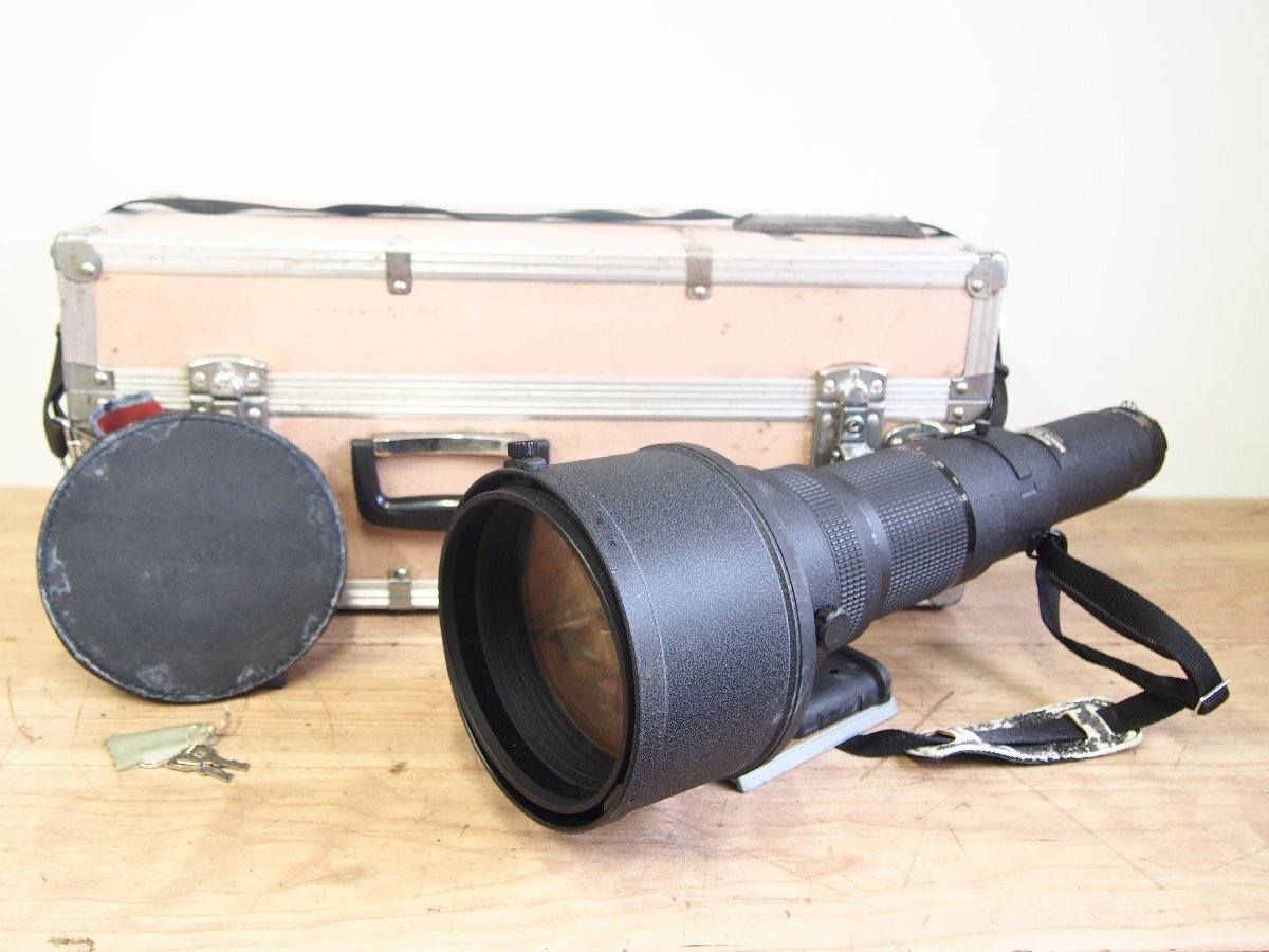 ☆【2T1031-30】 Nikon ニコン カメラレンズ CT-800 鍵付きケース レンズカバー NIKKOR ED 800mm 1:5.6 ジャンク