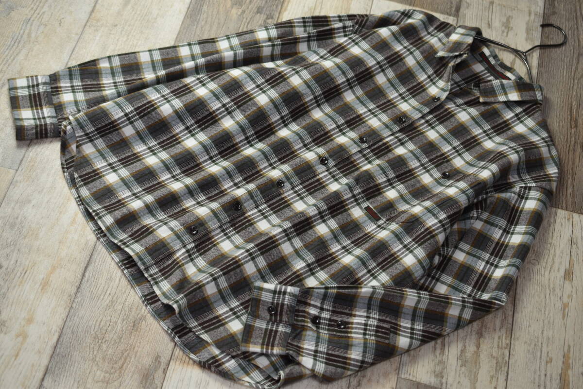 マドモアゼルノンノン NONNON 長袖チェック柄ネルシャツ 