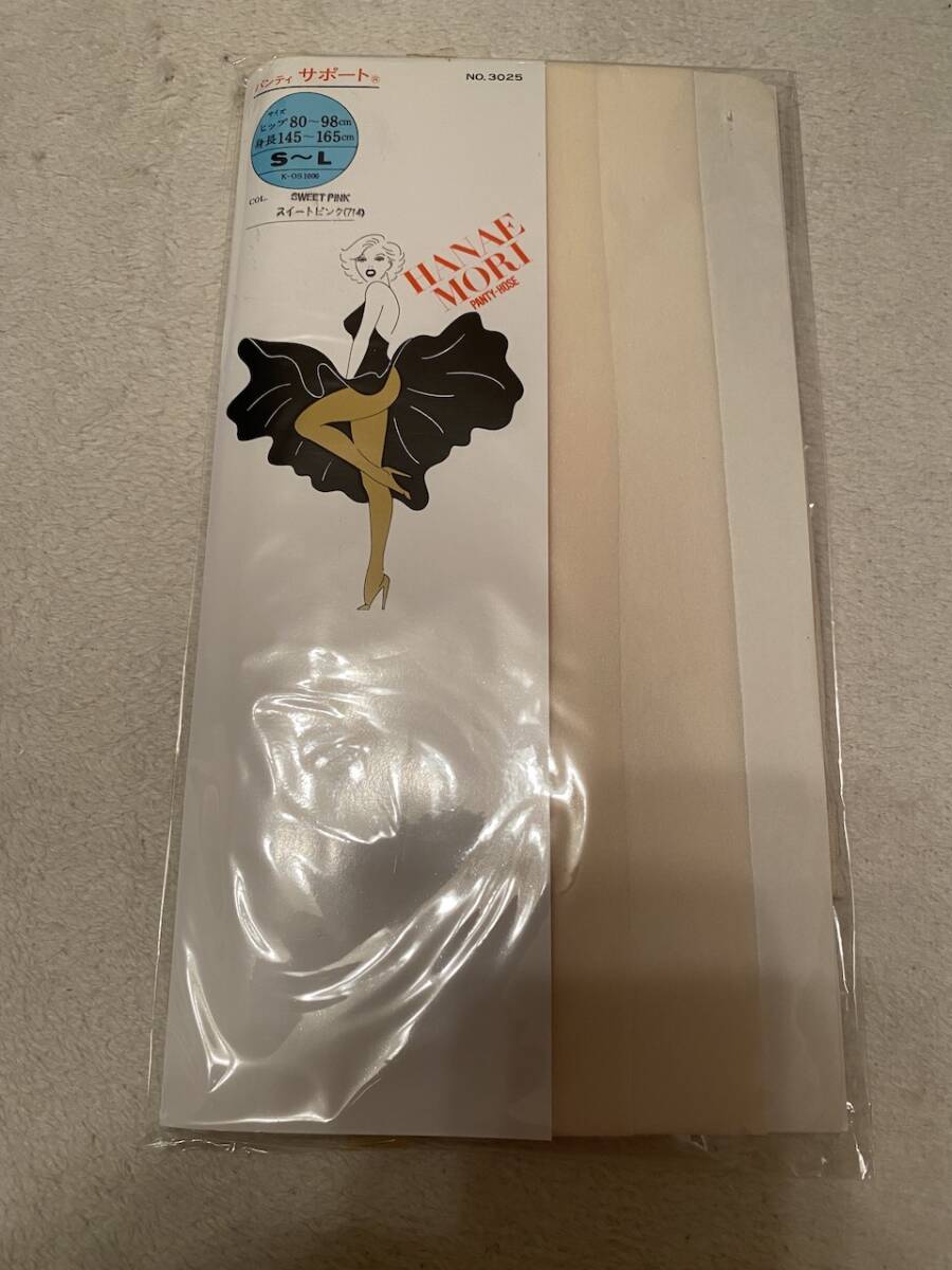 未使用　当時物　HANAE MORI panty hose サポート ハナエモリ パンティストッキング　 タイツ　 サイズ：S-L　KK2270