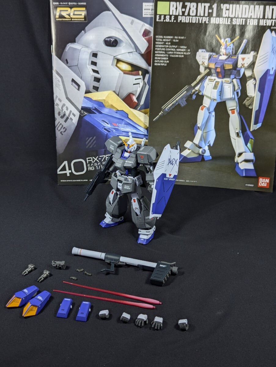 予約販売 完成品 塗装済み バンダイ RG 1/144 ガンダム ver.2.0 改造 NT-1 コミック・アニメ