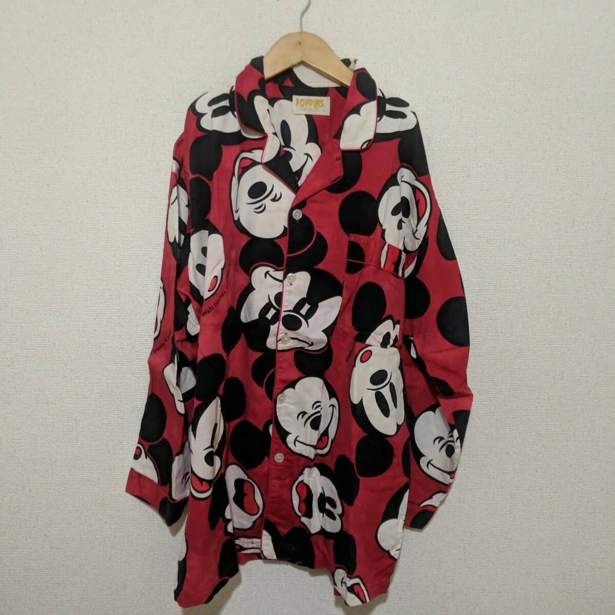 Vintage『レア』90年代 POPPINS 総柄ミッキーパジャマ 上下 Vintage『レア』90年代 POPPINS 総柄ミッキーパジャマ 上下
