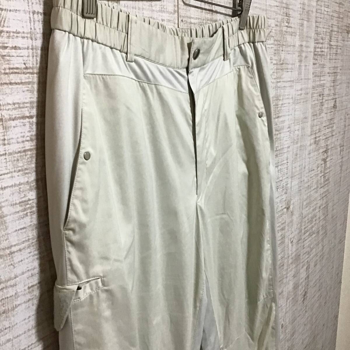 A657◇adabat｜アダバット　ウィンドウブレーカーパンツ　アイボリー　サイズ不明　_画像3