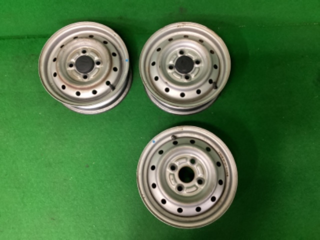 H17年　スズキ　アルト　HA24V　【スチール ホイール】 12インチ 純正 鉄 12×4.00B 4穴 PCD:100　3本セット/送料S/905012