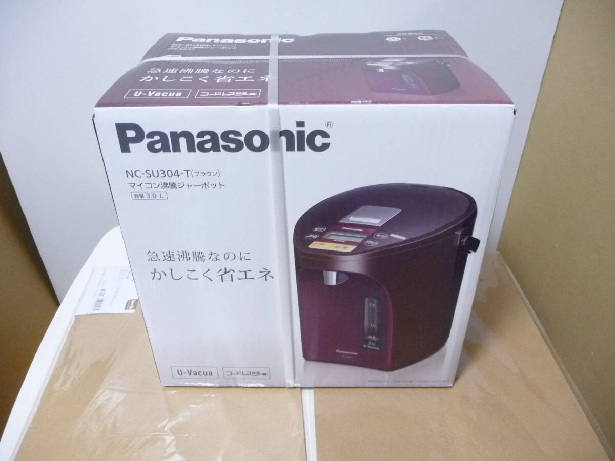 * новый товар нераспечатанный Panasonic Panasonic поттер NC-SU304-T [3.0L/ высокая эффективность вакуум теплоизоляционный материал / учеба экономия энергии /4 -ступенчатый & Cafe горячее водоснабжение / беспроводной горячее водоснабжение ] гарантия есть 