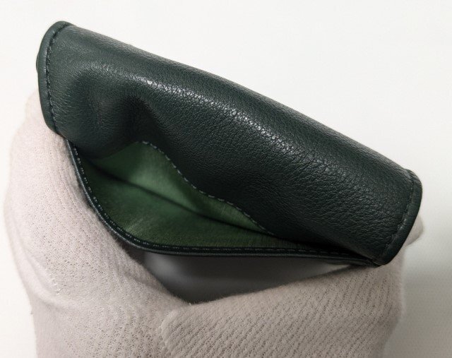 □ニナリッチ 2つ折り財布 レザー 深緑 NINA RICCI□ - 二 □ニナリッチ 2つ折り財布 レザー 深緑 NINA RICCI□ - 二